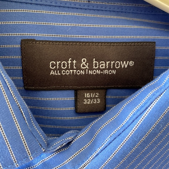 Set of 3 Men’s long sleeve dress shirts- Sz Lg 16-16 1/2 / 32/33 sleeve - Picture 5 of 12